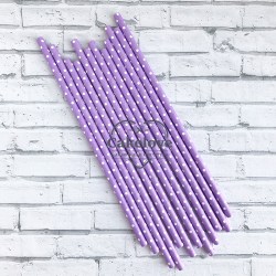 палочки фиолетовые в белый горох